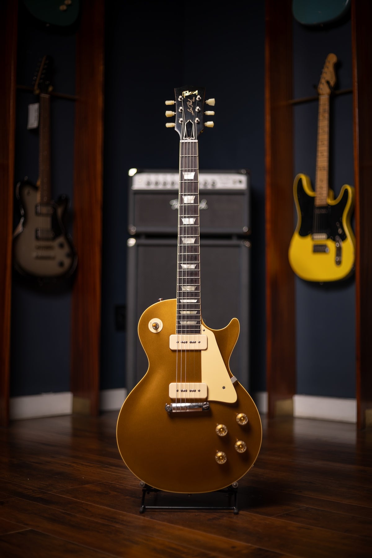 Pre Owned Gibson Custom Shop 1954 Reissue Les Paul Electric Guitar - Double Gold VOS