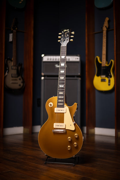 Pre Owned Gibson Custom Shop 1954 Reissue Les Paul Electric Guitar - Double Gold VOS