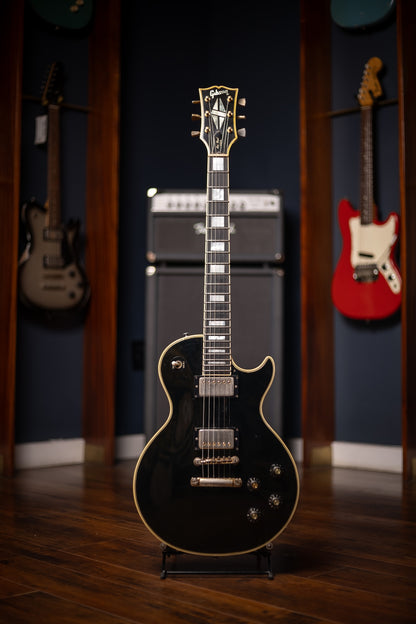 1985 Gibson Les Paul Custom Electric Guitar - Black