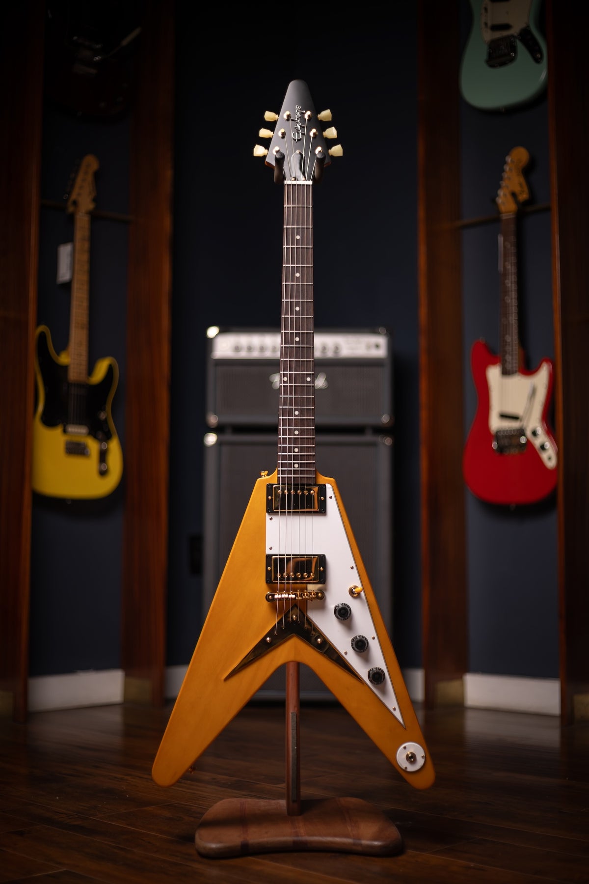 Pre-Owned Epiphone Limited Edition '58 Korina Flying V Reissue - Natural