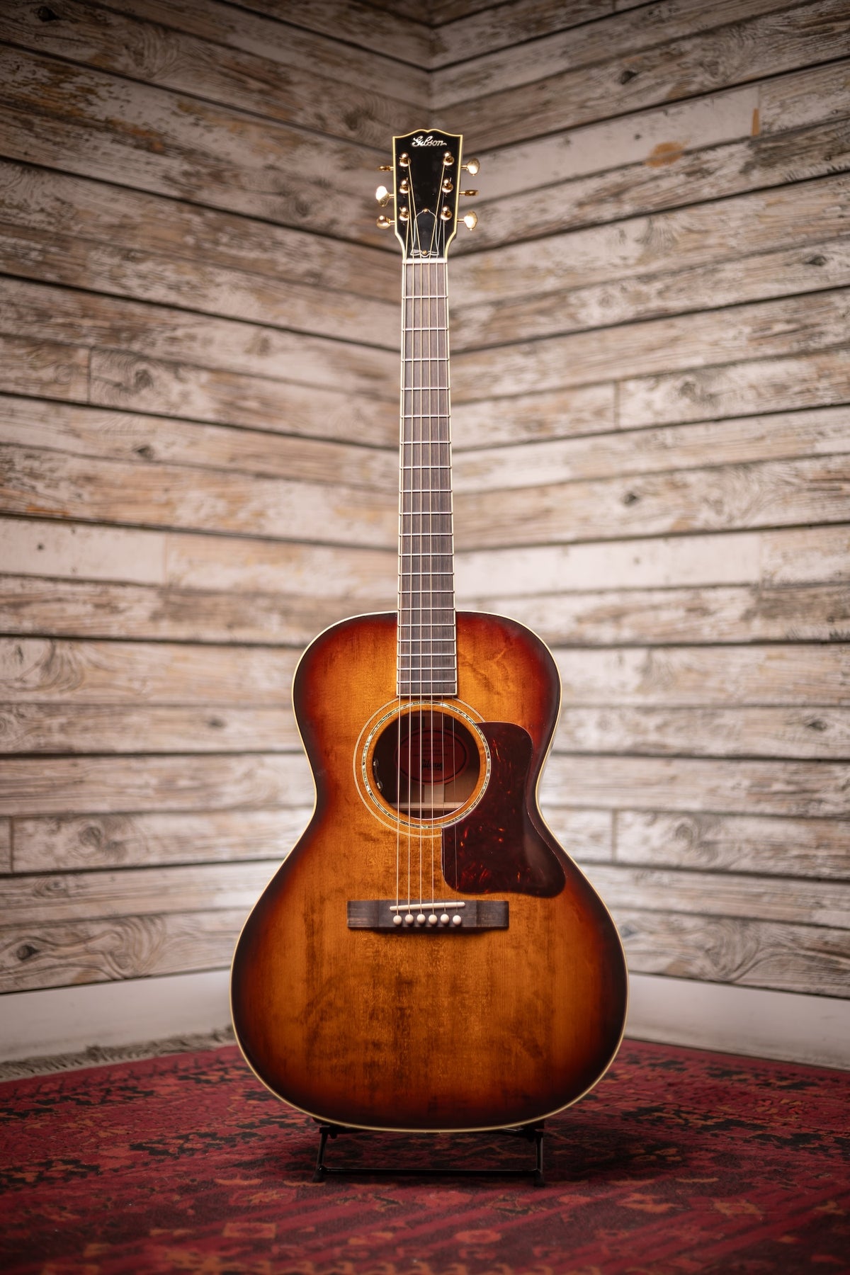 Pre-Owned Gibson Custom L-00 Standard Acoustic Electric Guitar - Grizzly Burst