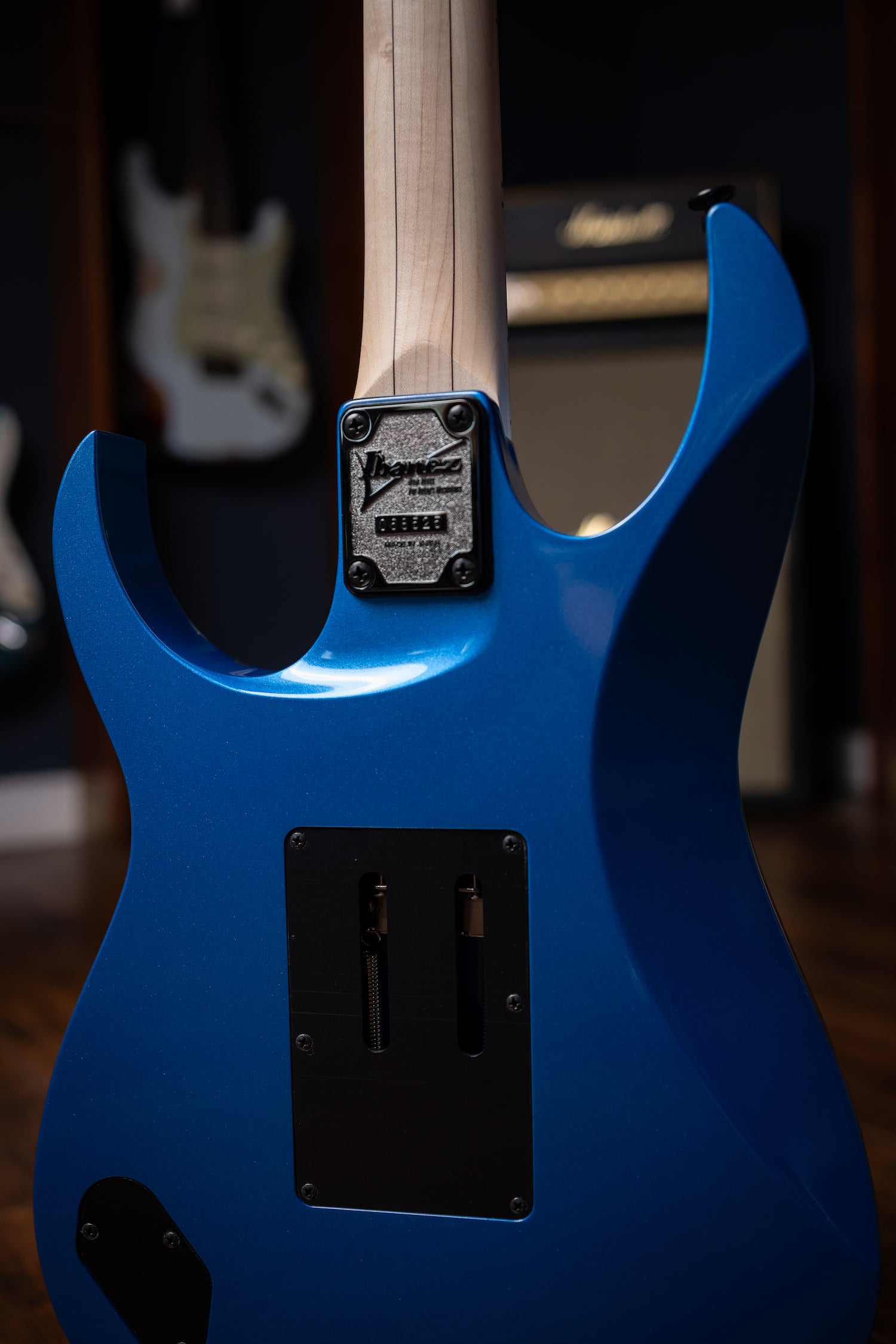ibanez pedals serial numbers Ibanez RG550 Genesis Collection Electric Guitar Electric Blue 197881266554