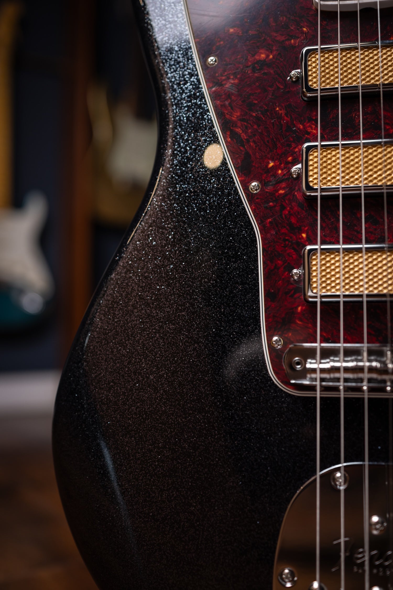 Fender Limited Edition Gold Foil Series Jazzmaster - Black Sparkle