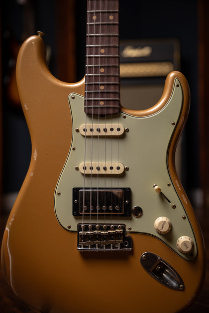1959 Limited Edition Stratocaster HSS Relic - Desert Sand Metallic