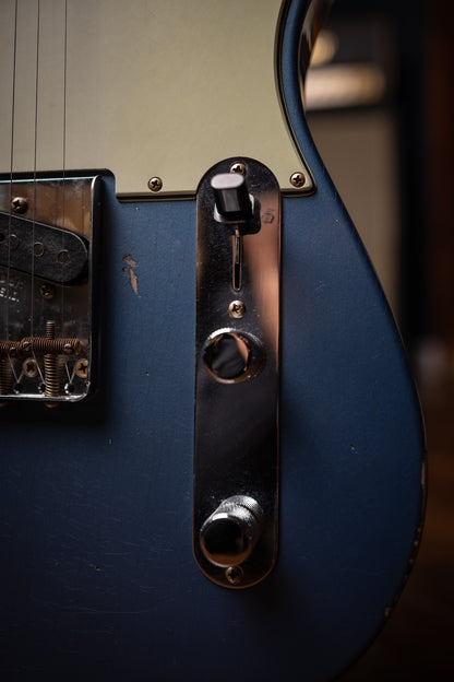 Fender Custom Shop 1963 Telecaster® Relic®, 3A Rosewood Fingerboard  Electric Guitar - Aged Lake Placid Blue