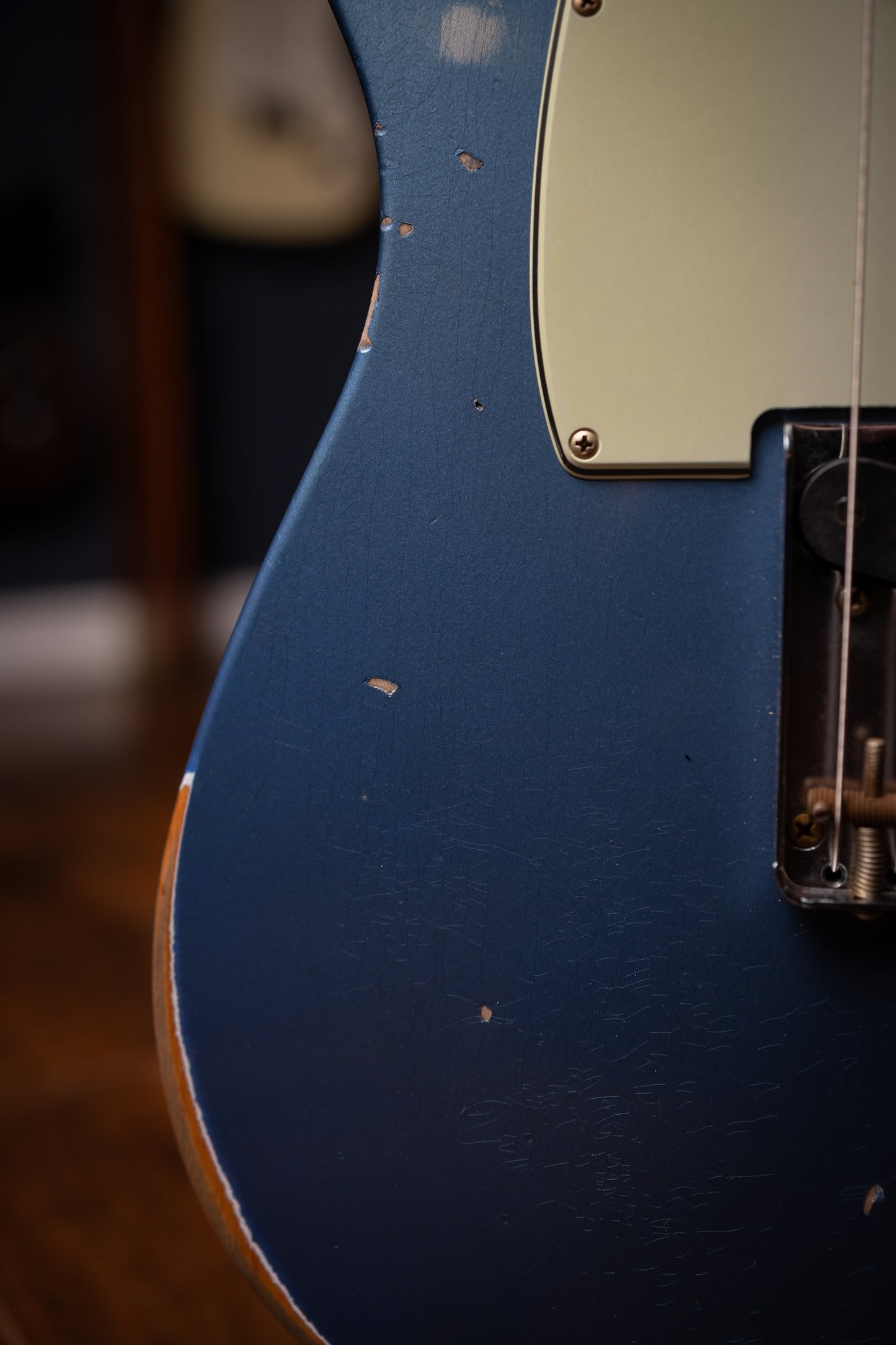 Fender Custom Shop 1963 Telecaster® Relic®, 3A Rosewood Fingerboard  Electric Guitar - Aged Lake Placid Blue