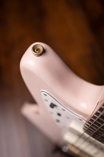 Fender Custom Shop 1963 Jazzmaster® Relic®, Rosewood Fingerboard Electric Guitar - Aged Shell Pink