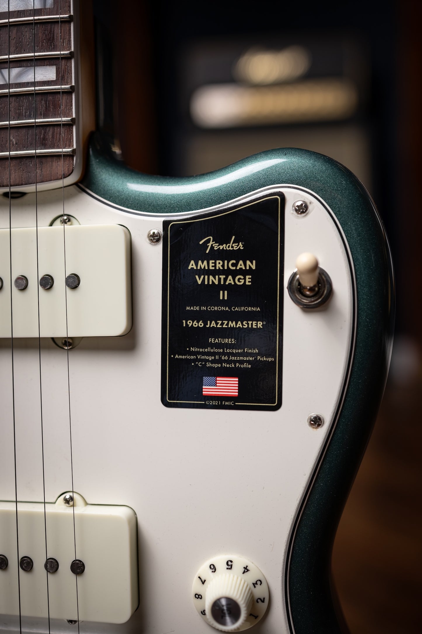 Fender American Vintage II 1966 Jazzmaster Electric Guitar - Sherwood Green Metallic