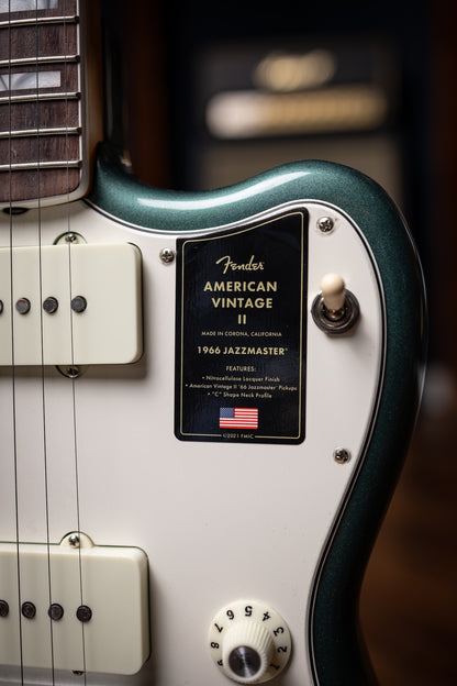 Fender American Vintage II 1966 Jazzmaster Electric Guitar - Sherwood Green Metallic