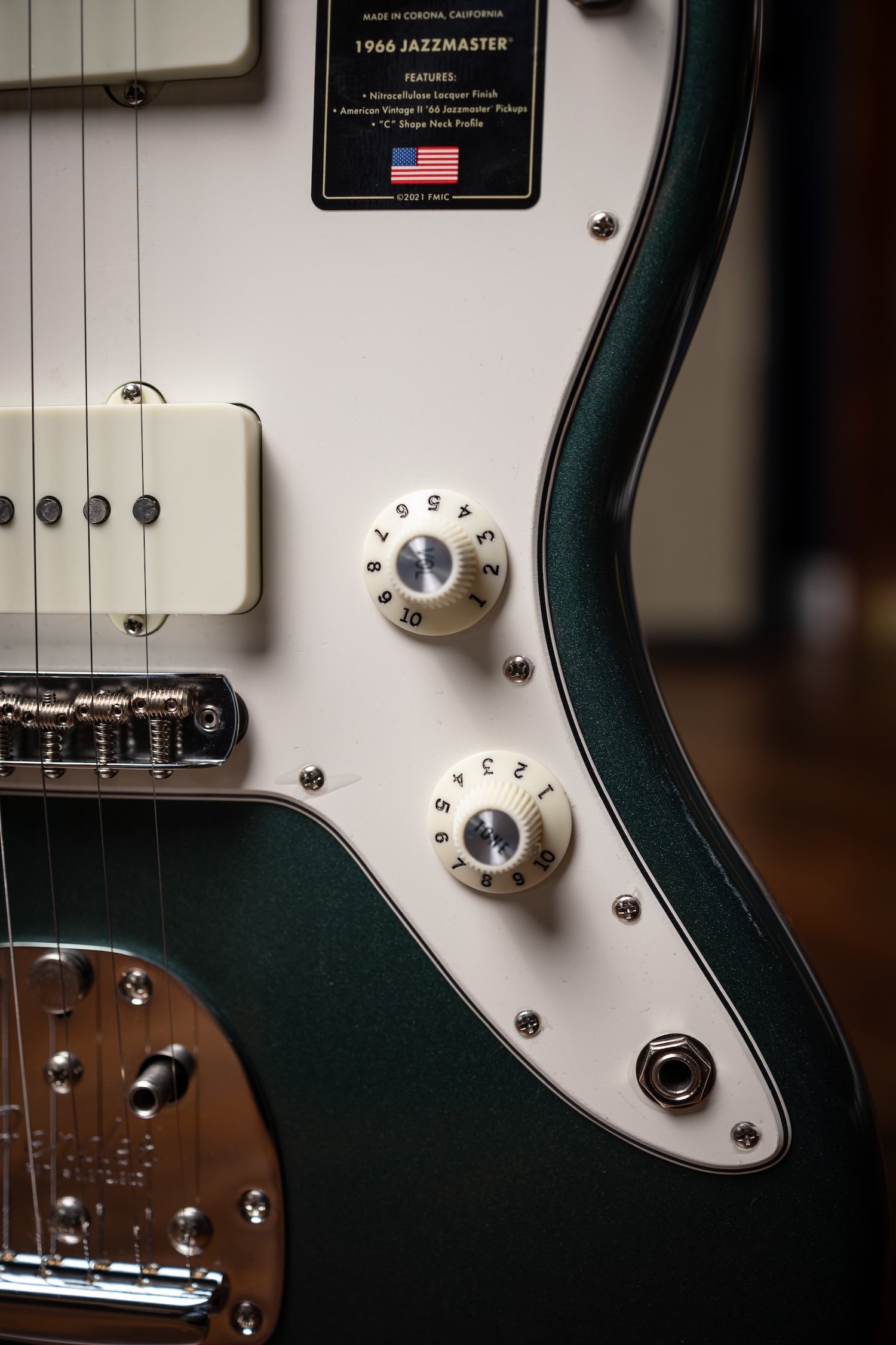 Fender American Vintage II 1966 Jazzmaster Electric Guitar - Sherwood Green Metallic