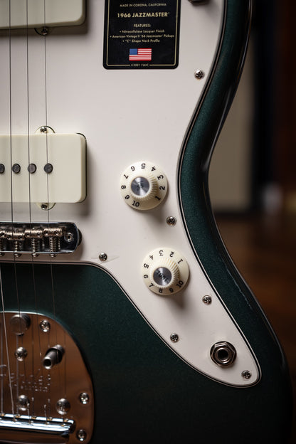 Fender American Vintage II 1966 Jazzmaster Electric Guitar - Sherwood Green Metallic