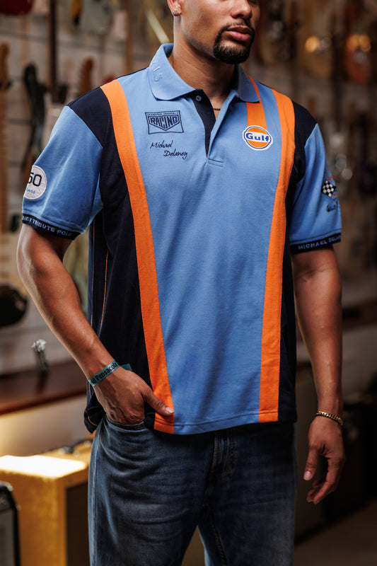 Gulf Racing Team Polo - Cobalt