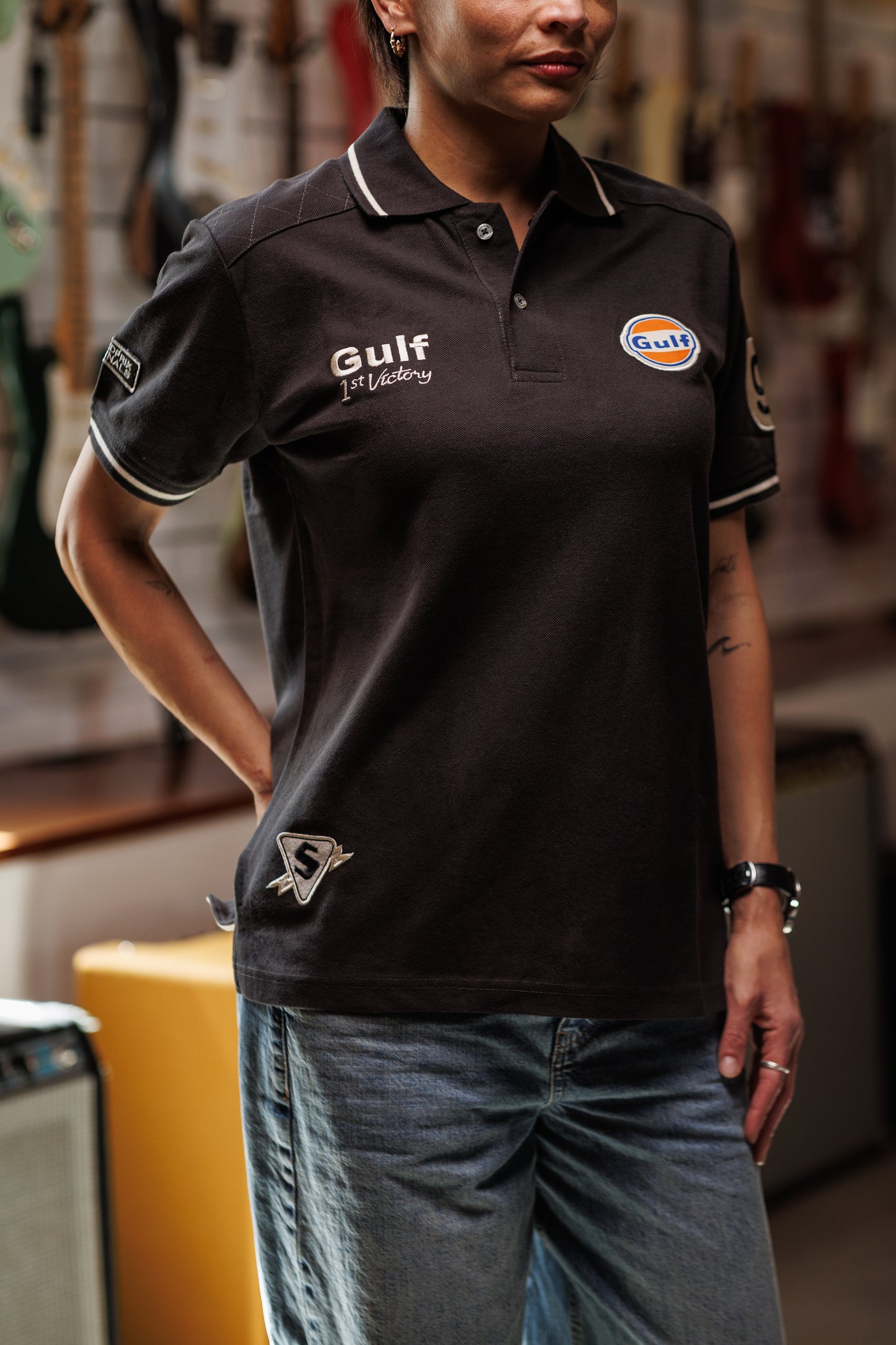 Gulf Vintage Polo - Anthracite