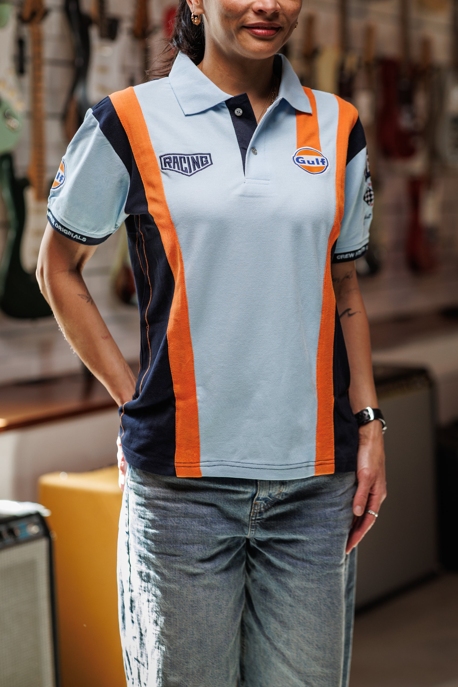 Gulf Racing Team Polo - Gulf Blue