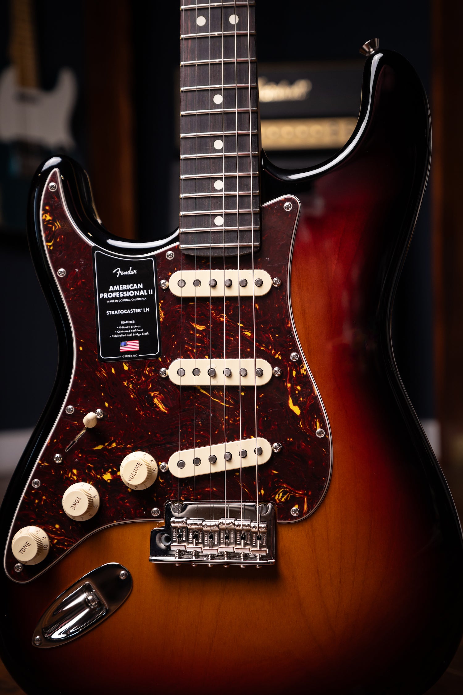Fender American Professional II Stratocaster Left-Handed Electric Guitar - 3-Color Sunburst