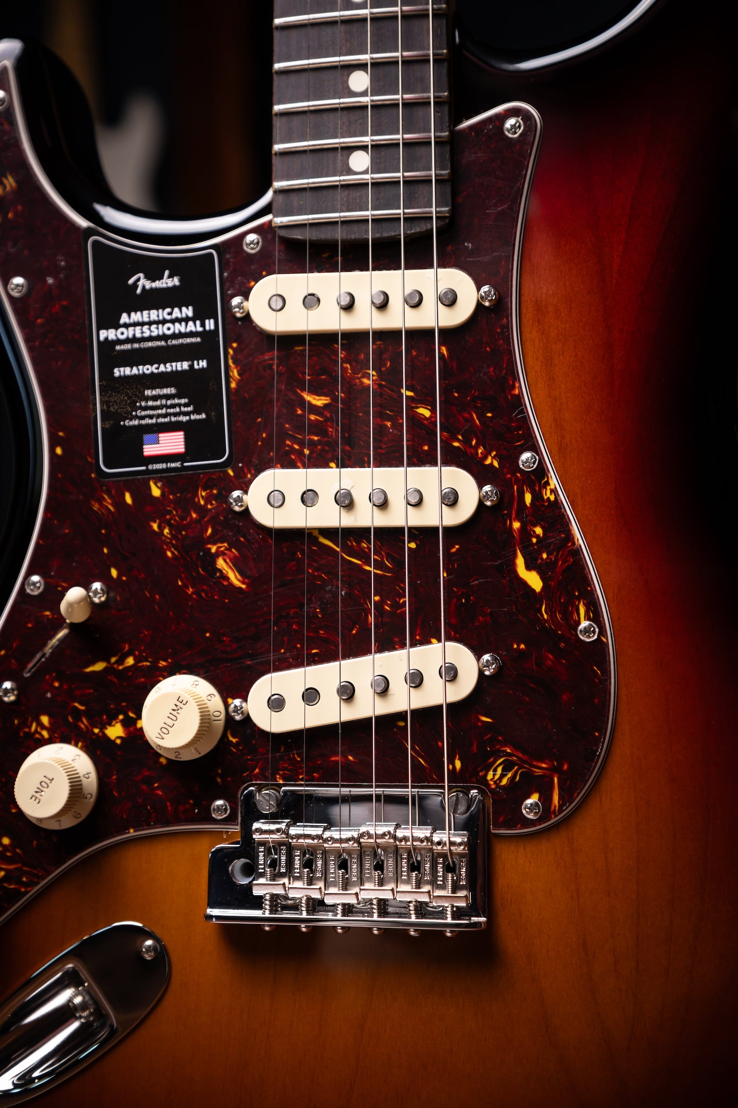 Fender American Professional II Stratocaster Left-Handed Electric Guitar - 3-Color Sunburst