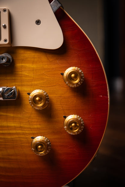 2008 Gibson Custom Shop 50th Anniversary 1958 Les Paul Flame Top Reissue Murphy Aged - Cherry Sunburst