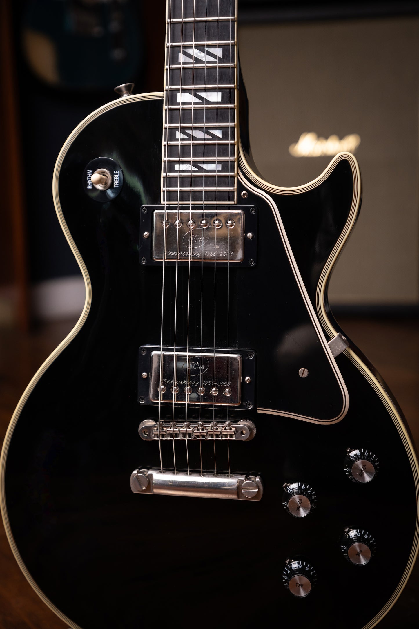 2010 Gibson Custom Shop 1968 Les Paul Custom Electric Guitar (50th Anniversary Seymour Duncan Pickups Installed) - Ebony