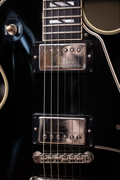2010 Gibson Custom Shop 1968 Les Paul Custom Electric Guitar (50th Anniversary Seymour Duncan Pickups Installed) - Ebony