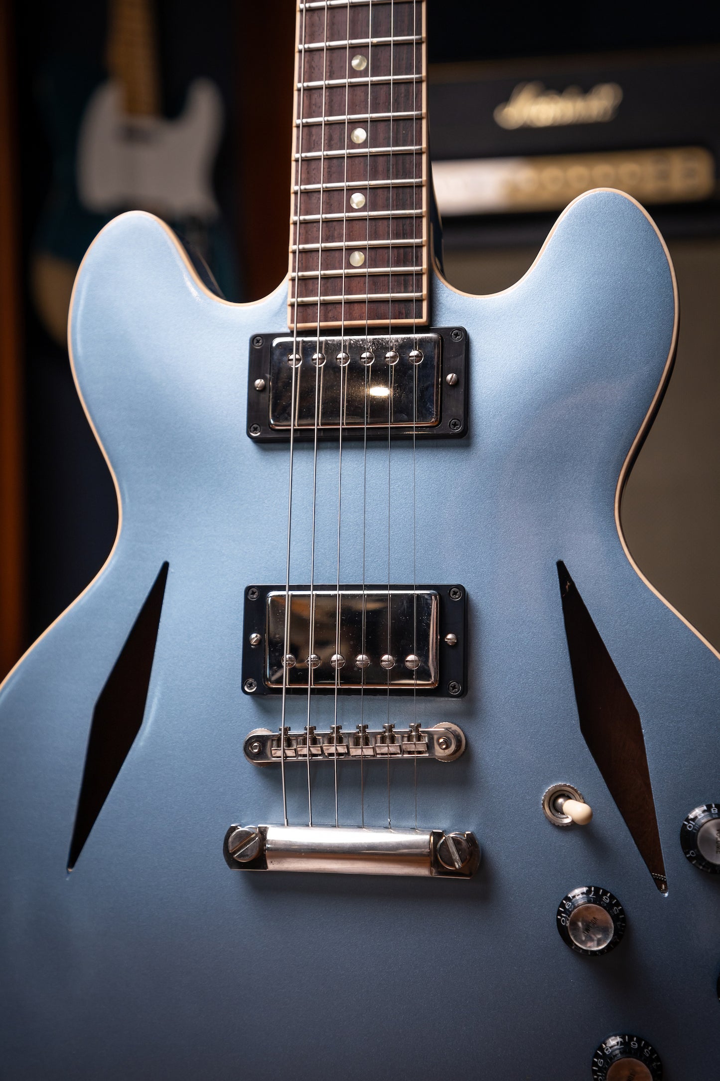 2013 Gibson Custom Shop CS-336 Bench Mark Electric Guitar - Pelham Blue