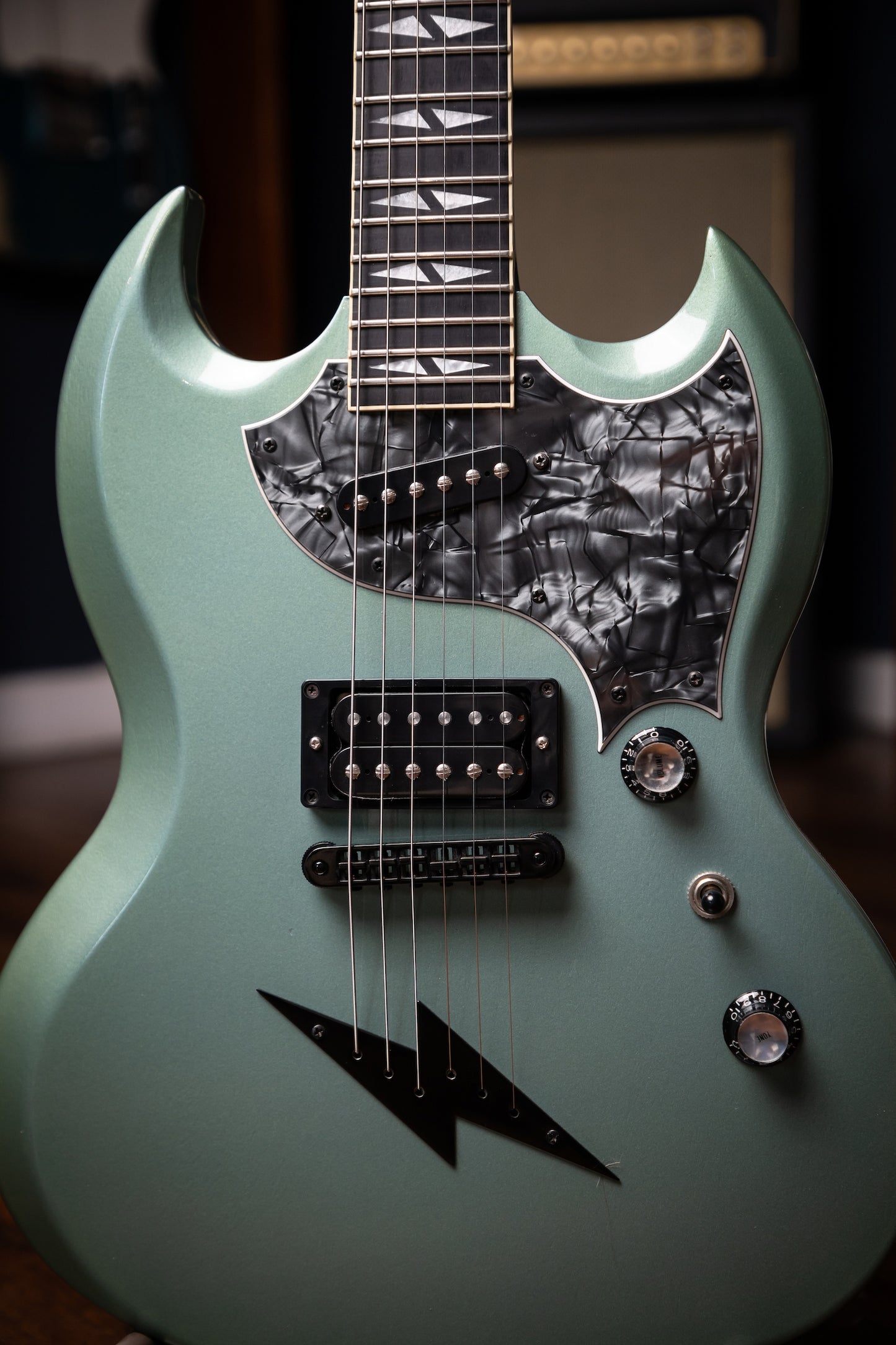 1998 Gibson SG-Z Electric Guitar - Verdigris Teal Metallic