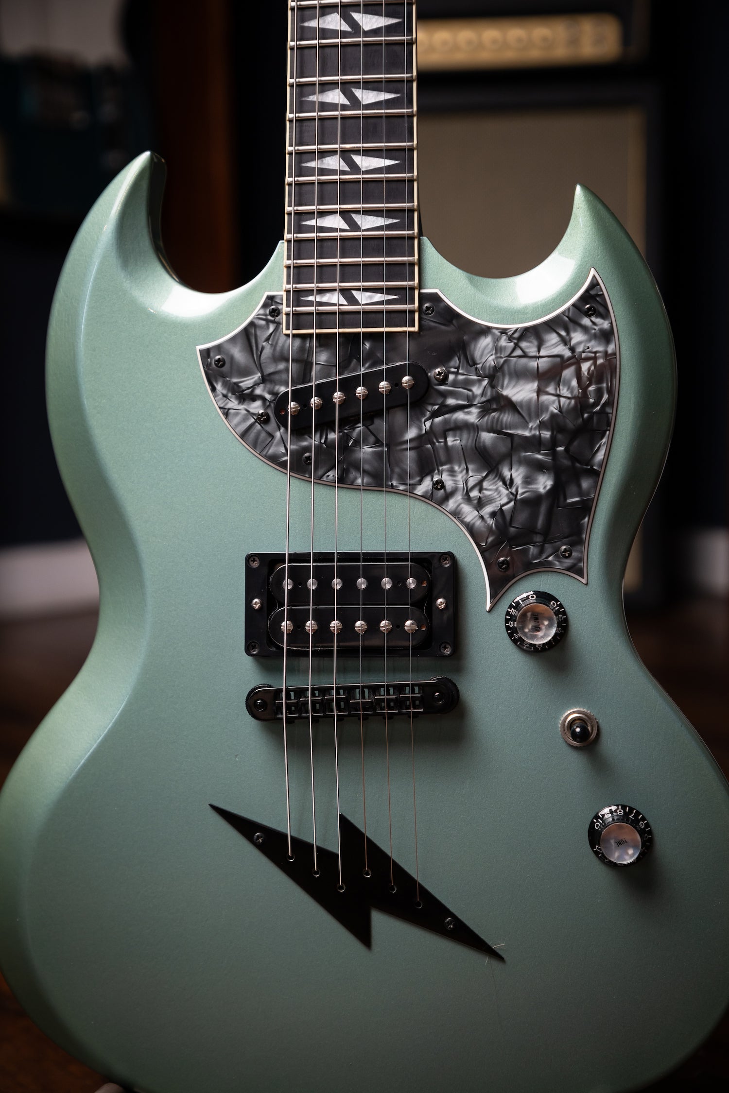 1998 Gibson SG-Z Electric Guitar - Verdigris Teal Metallic