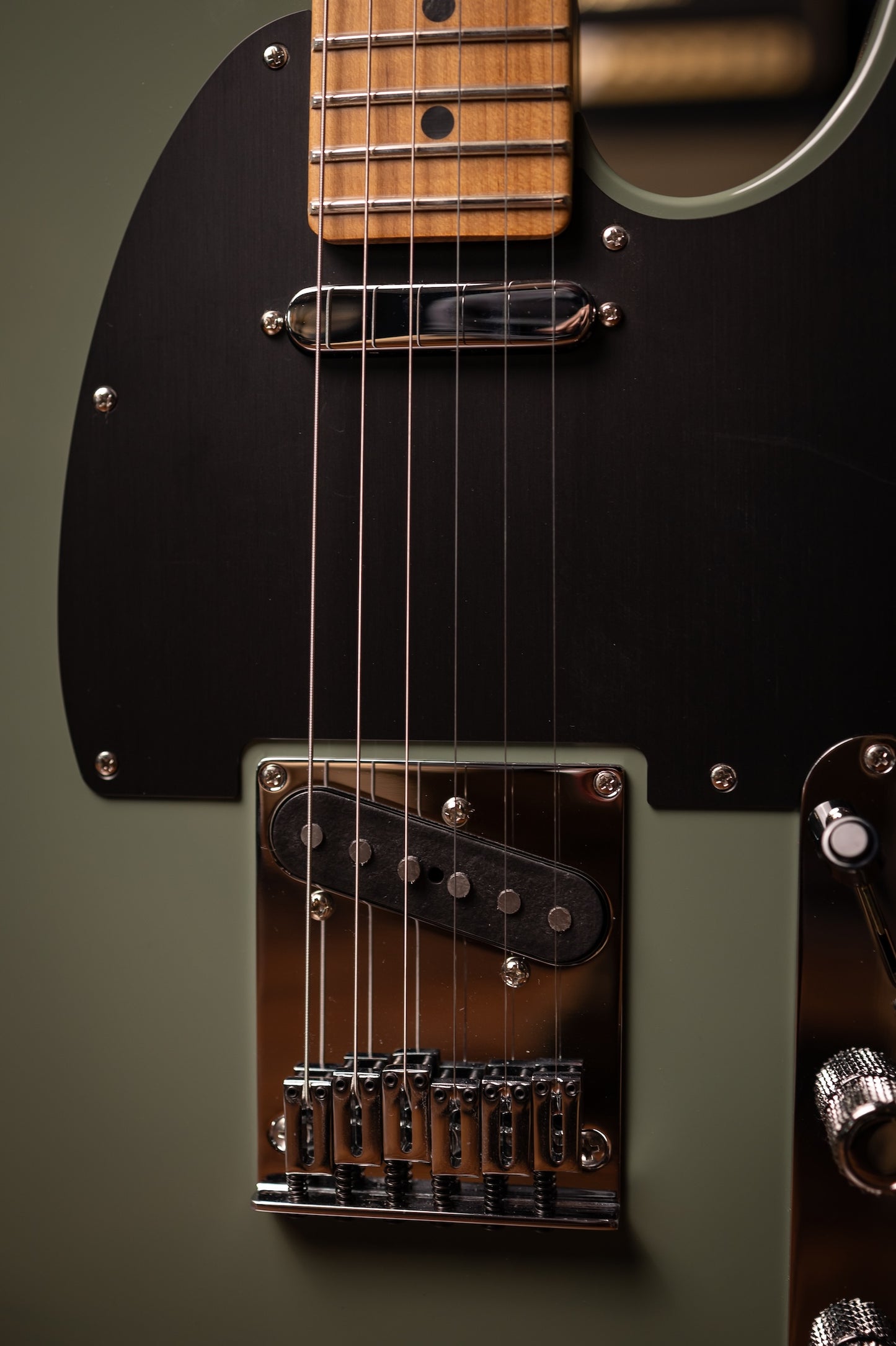 Fender Limited Edition American Ultra II Telecaster Electric Guitar - Antique Olive with Hardshell Case