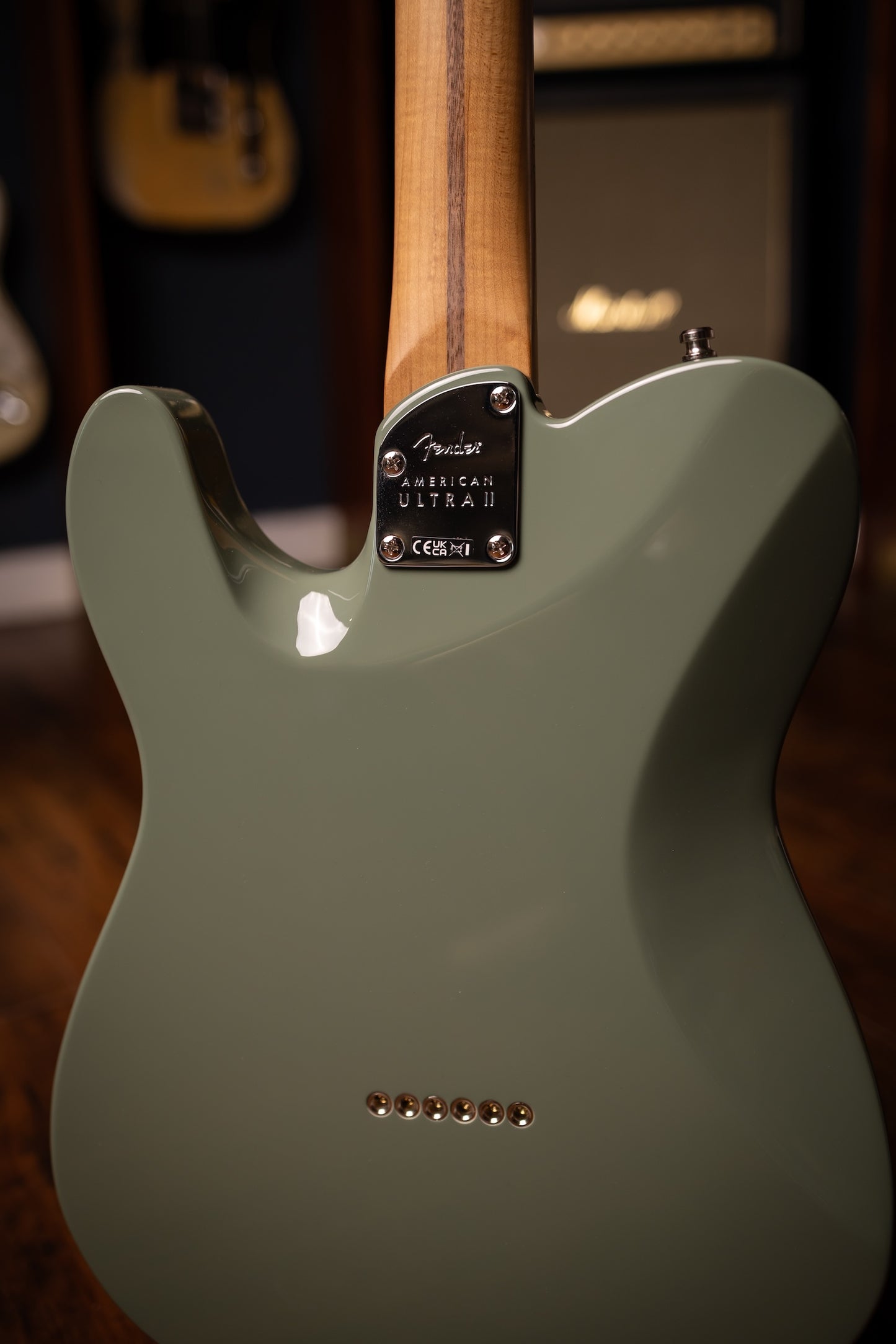 Fender Limited Edition American Ultra II Telecaster Electric Guitar - Antique Olive with Hardshell Case