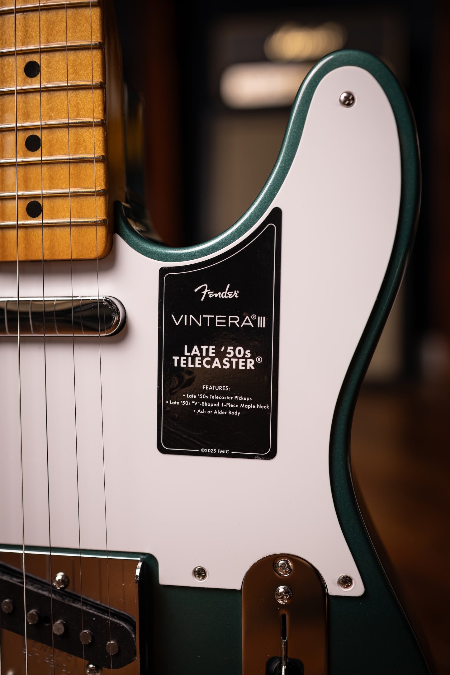 Fender Vintera III Late '60s Custom Telecaster - Sherwood Green Metallic