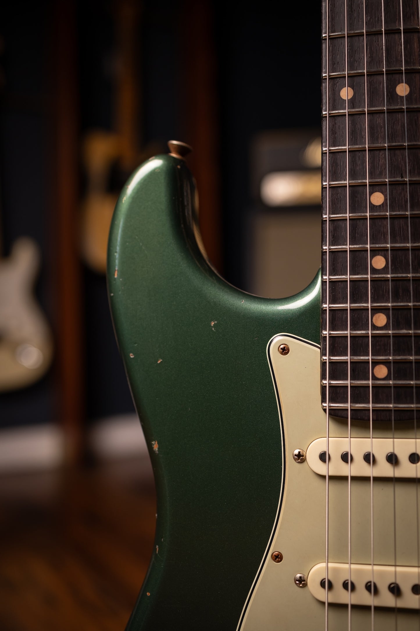 Fender Masterbuilt Todd Krause '63 Stratocaster® Journeyman Relic® Electric Guitar - Sherwood Green Metallic