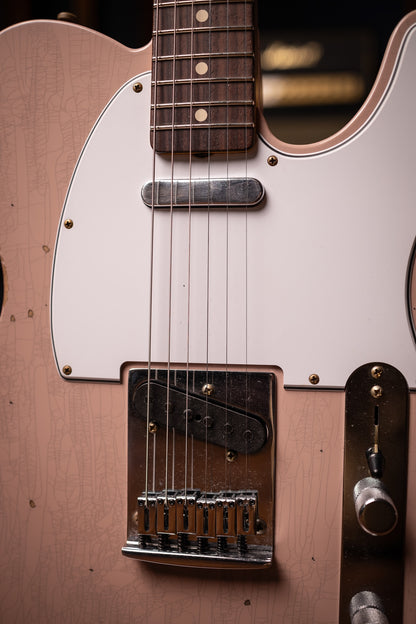 Fender Custom Shop SR25 Telecaster Pro 2025 Relic Electric Guitar - Dirty Shell Pink