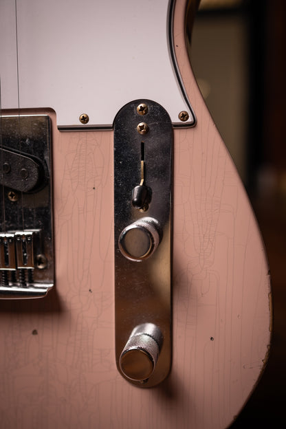 Fender Custom Shop SR25 Telecaster Pro 2025 Relic Electric Guitar - Dirty Shell Pink