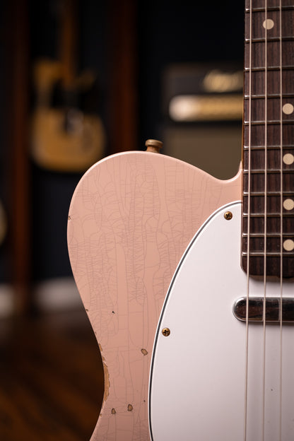Fender Custom Shop SR25 Telecaster Pro 2025 Relic Electric Guitar - Dirty Shell Pink