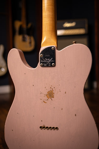 Fender Custom Shop SR25 Telecaster Pro 2025 Relic Electric Guitar - Dirty Shell Pink