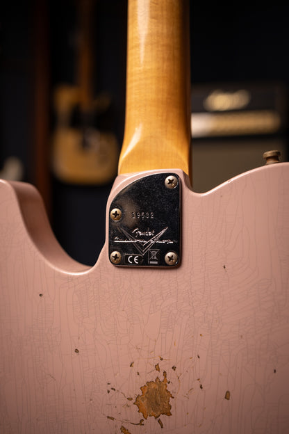 Fender Custom Shop SR25 Telecaster Pro 2025 Relic Electric Guitar - Dirty Shell Pink
