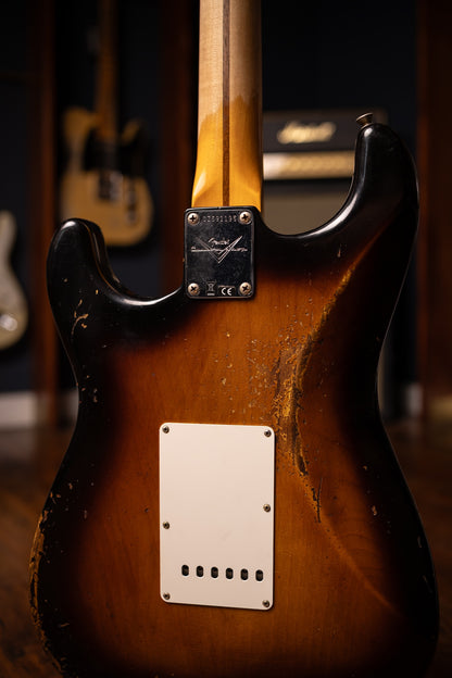 Fender 1957 Stratocaster Heavy Relic Electric Guitar - Aged 2-Color Sunburst