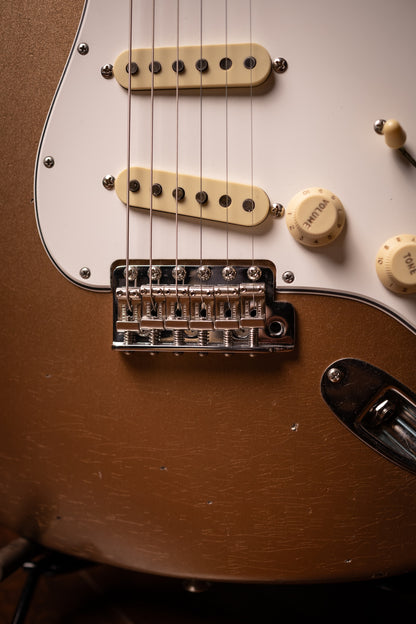 Fender 1967 Stratocaster® Relic Electric Guitar - Aged Firemist Gold
