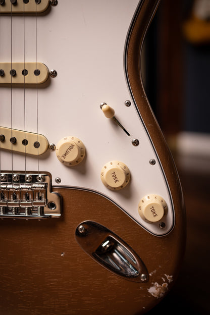 Fender 1967 Stratocaster® Relic Electric Guitar - Aged Firemist Gold