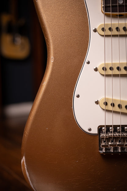 Fender 1967 Stratocaster® Relic Electric Guitar - Aged Firemist Gold