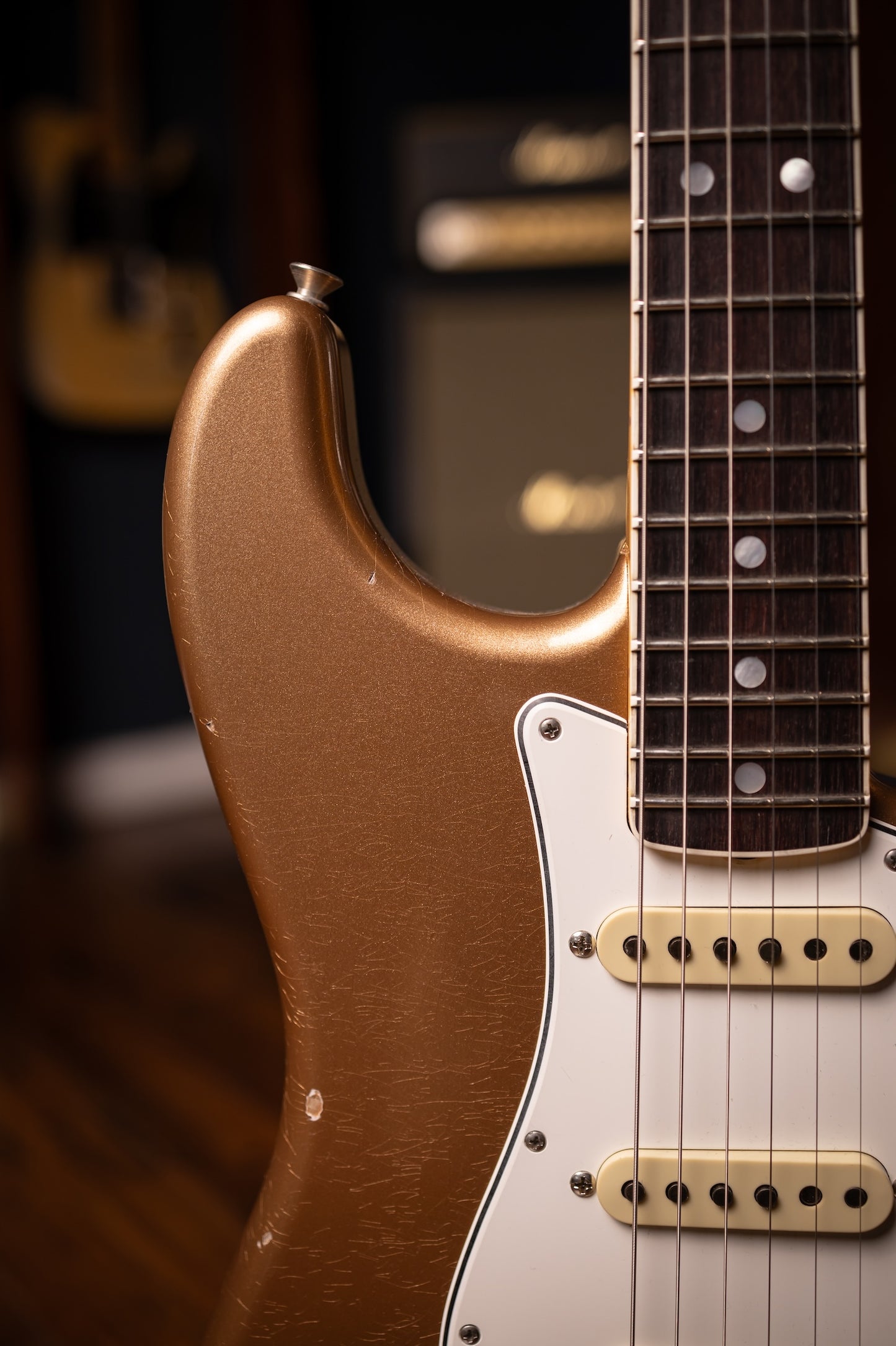 Fender 1967 Stratocaster® Relic Electric Guitar - Aged Firemist Gold