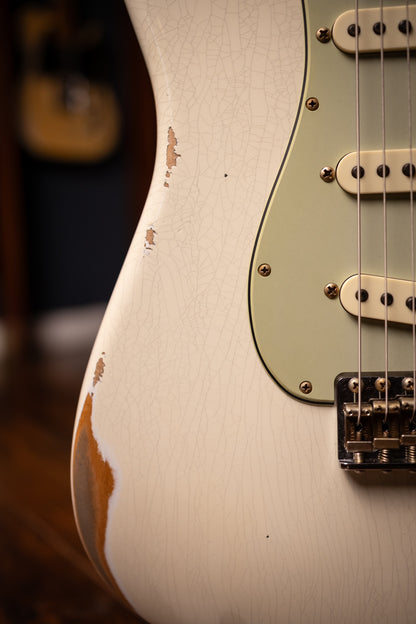 Fender 1962 Stratocaster® Relic® Electric Guitar - Aged Olympic White