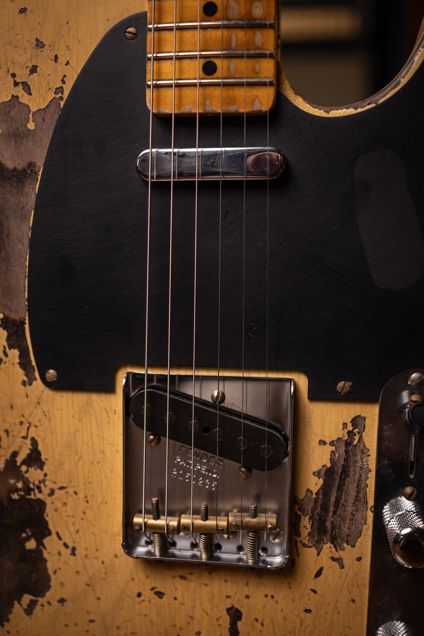Fender Custom Shop 1951 Nocaster Super Heavy Relic Telecaster Electric Guitar - Super Faded Aged Nocaster Blonde