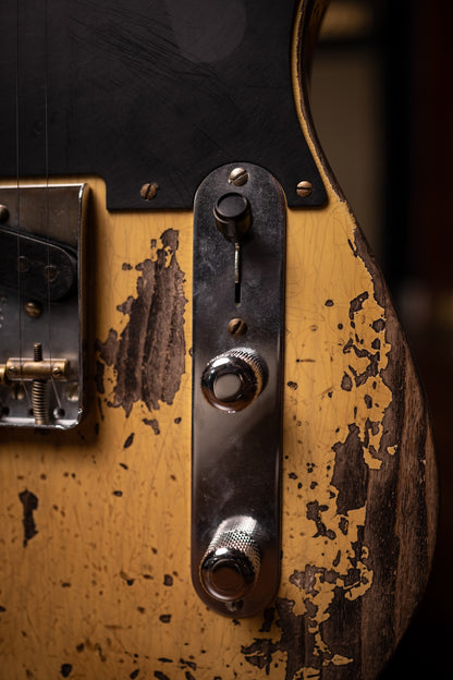 Fender Custom Shop 1951 Nocaster Super Heavy Relic Telecaster Electric Guitar - Super Faded Aged Nocaster Blonde
