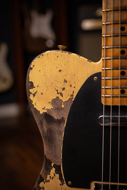 Fender Custom Shop 1951 Nocaster Super Heavy Relic Telecaster Electric Guitar - Super Faded Aged Nocaster Blonde