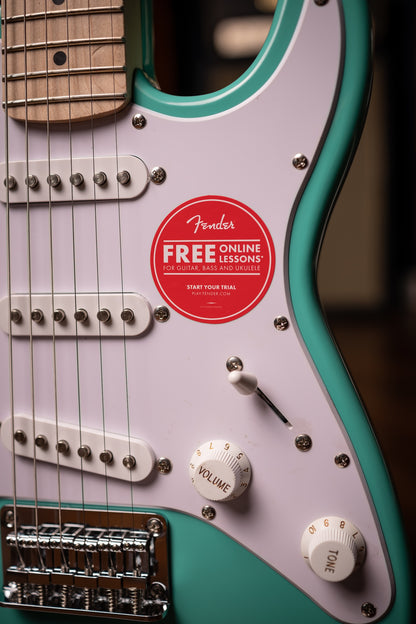 Squier Stratocaster Mini Electric Guitar - Sea Foam Green