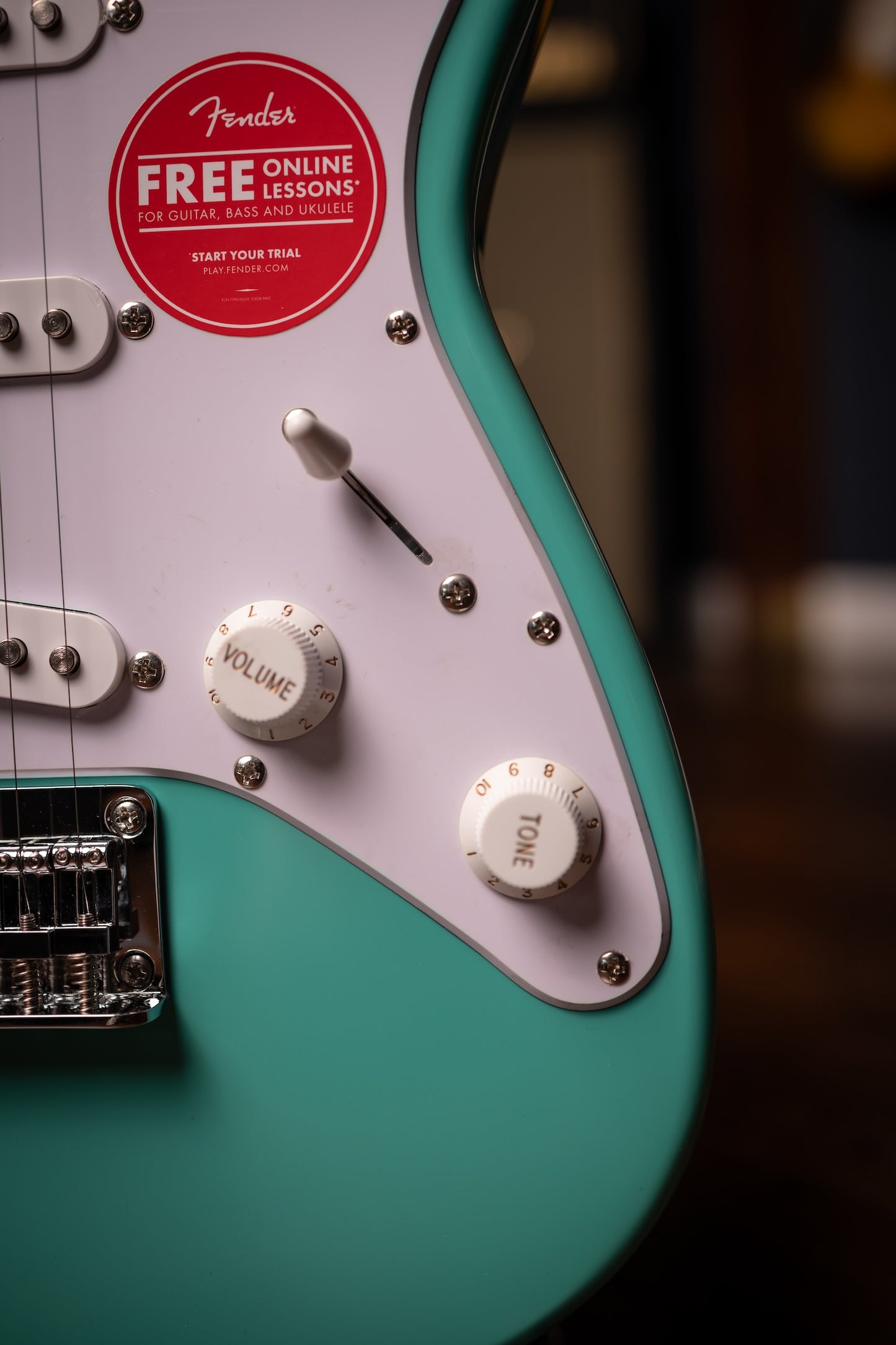 Squier Stratocaster Mini Electric Guitar - Sea Foam Green