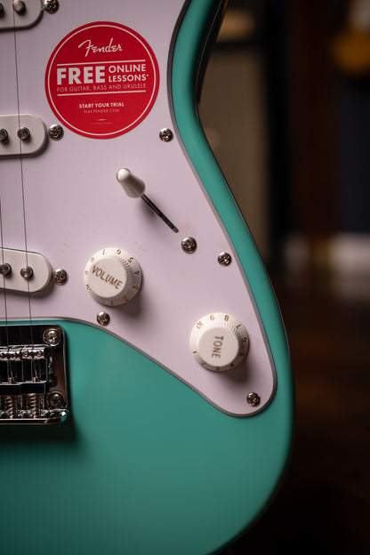 Squier Stratocaster Mini Electric Guitar - Sea Foam Green