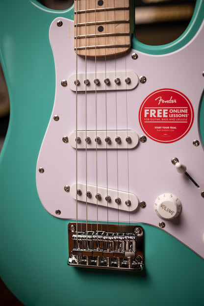 Squier Stratocaster Mini Electric Guitar - Sea Foam Green