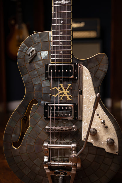 2016 Duesenberg Soundgarden Electric Guitar - Black Hole Sun (Stained Glass)