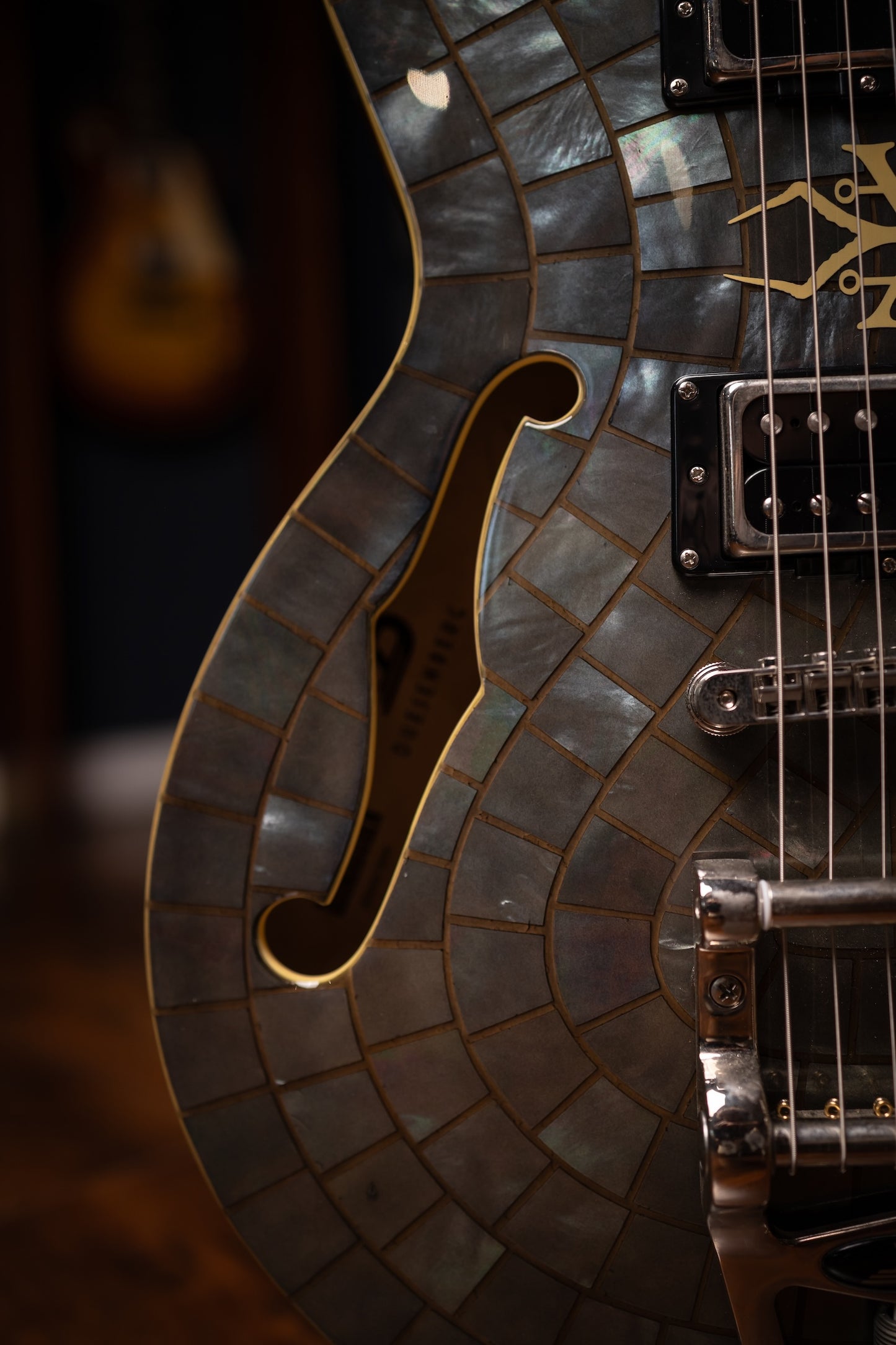 2016 Duesenberg Soundgarden Electric Guitar - Black Hole Sun (Stained Glass)